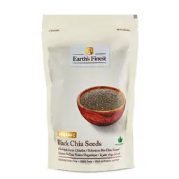 Earth's Finest Organic Black Chia Seeds 300 Gm