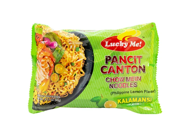 Lucky Me Pancit Canton Instant Stir-Fried Noodles Kalamansi 60 Gm