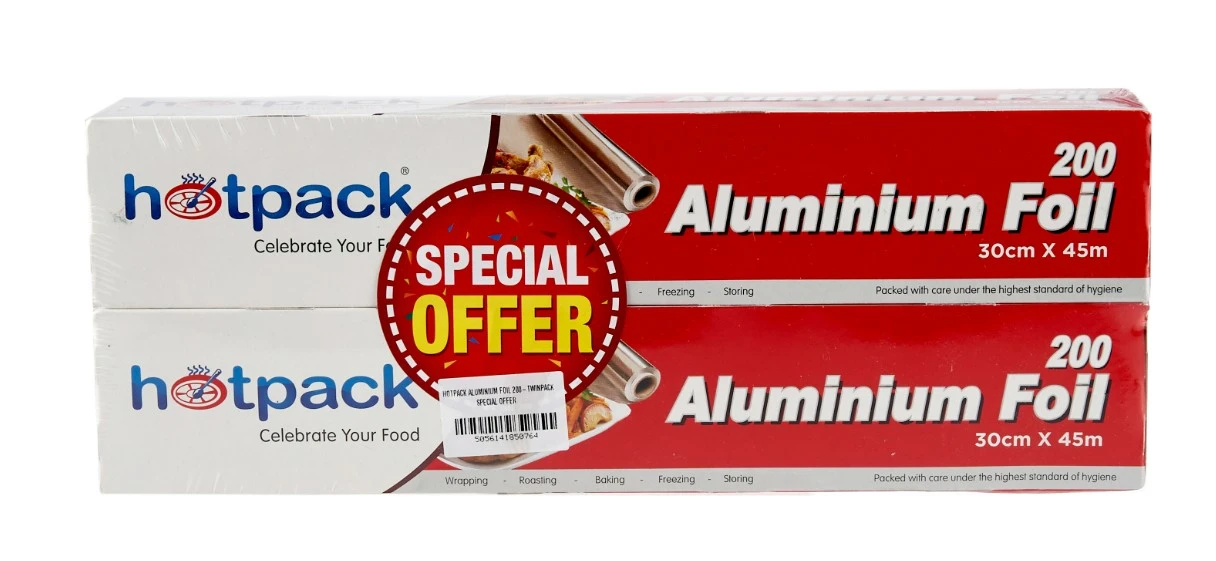 Hotpack Premium Quality Aluminium Foil 200ftX2