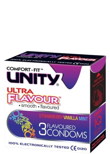 Unity Ultra Flavoured Condoms 3 Pieces
