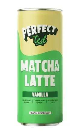 Perfect Ted Matcha Latte Drink Vanilla 330 Ml