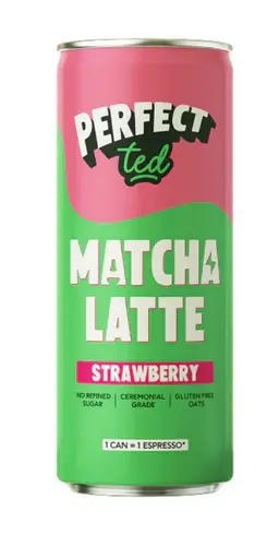 Perfect Ted Matcha Latte Drink Strawberry 330 Ml