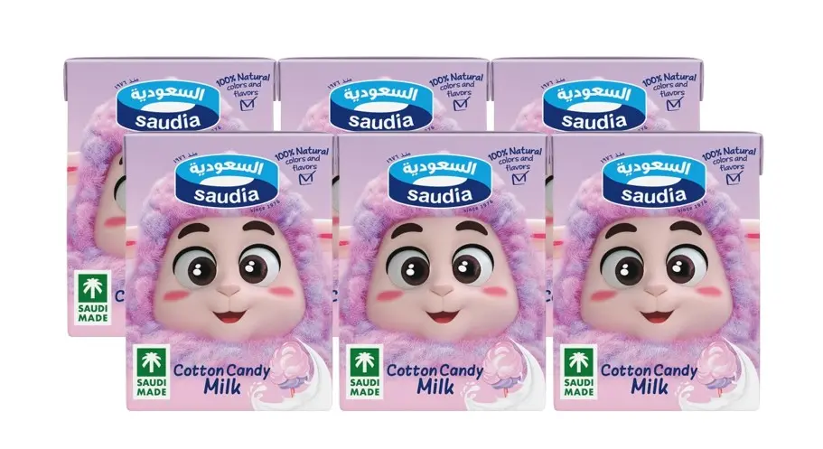 Saudia Flavor Milk Cotton Candy 200MlX6 - view 1