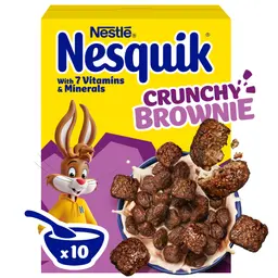 Nesle Ceral Nesquik Crunchy Brownie 300 Gm