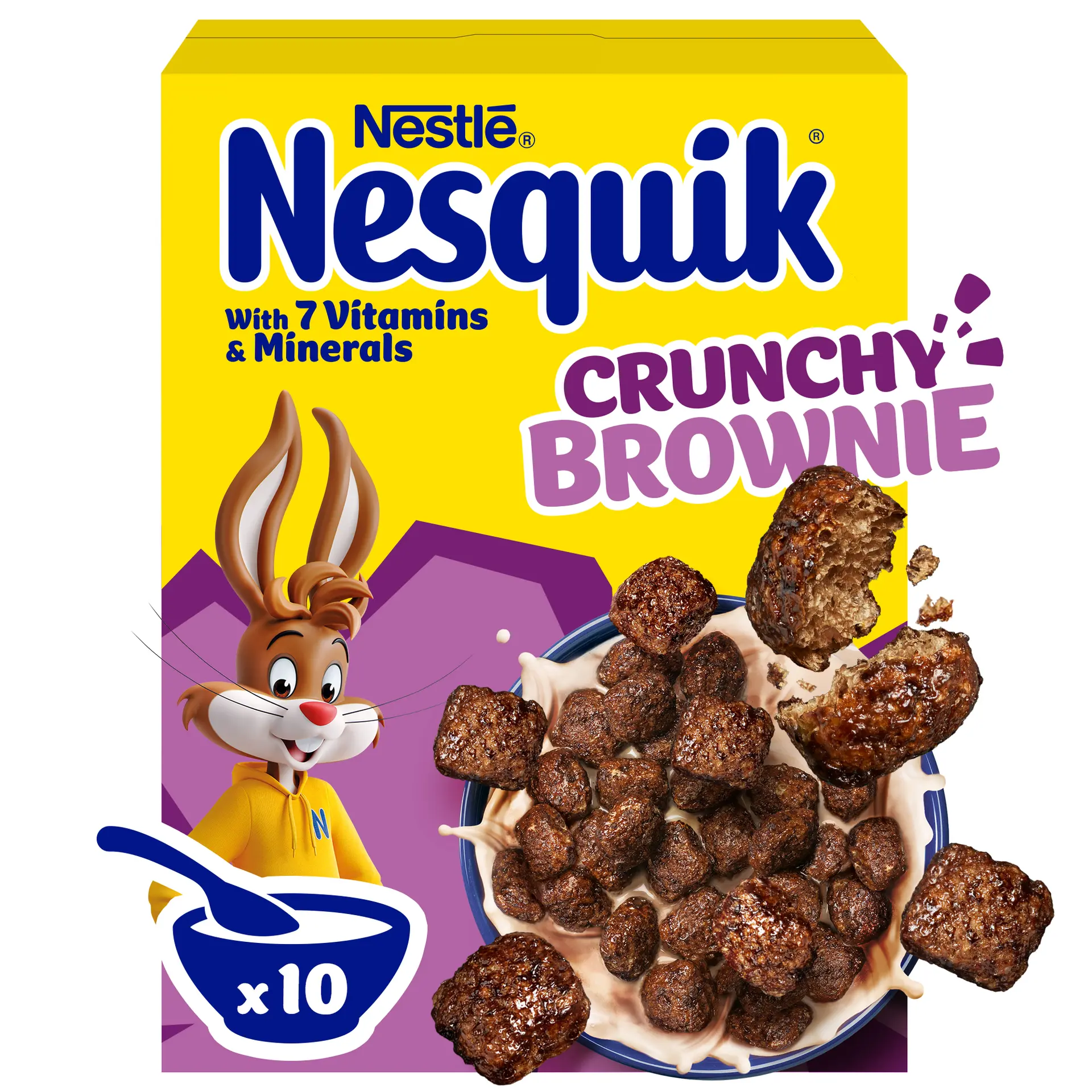 Nesle Ceral Nesquik Crunchy Brownie 300 Gm - view 1