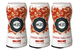 Nezo Iodized Salt Plastic Red 600GmX3