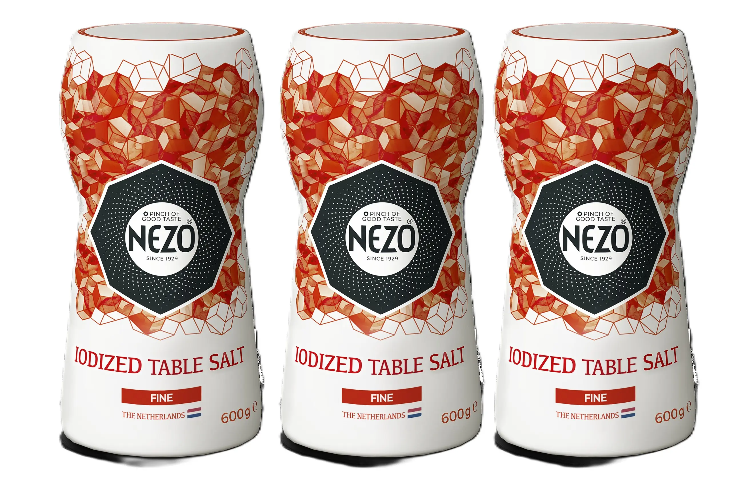 Nezo Iodized Salt Plastic Red 600GmX3 - view 1