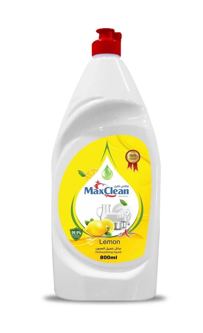 Maxclean Dishwashing Liquid Lemon 800 Ml