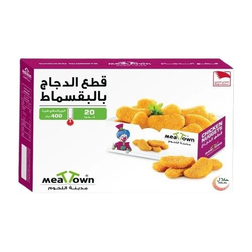 Meat Town Breaded Chicken Nuggets 400 Gm