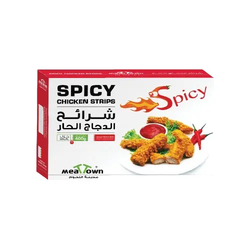 Meat Town Spicy Chicken Strips 400 Gm - view 1