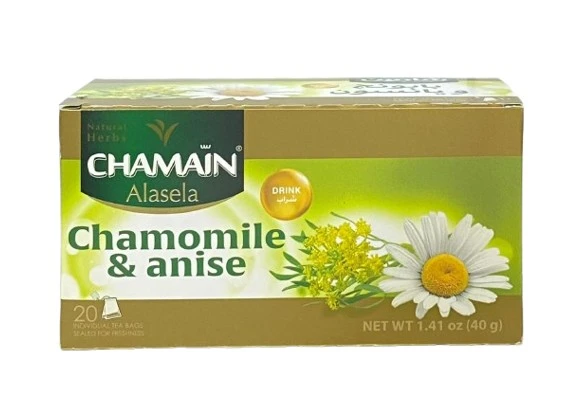 Chamain Natural Herbs Chamomile & Anise Sachets 20 Tea Bags
