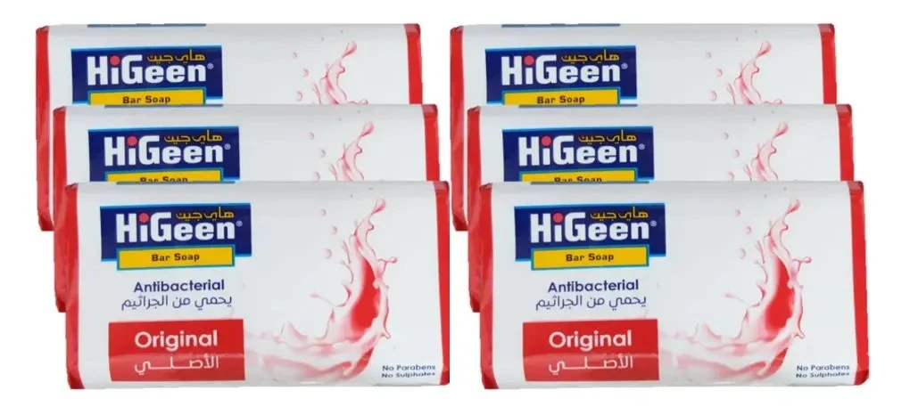 Higeen Bar Soap Antibacterial Orginal 125 Gm 5+1 Free