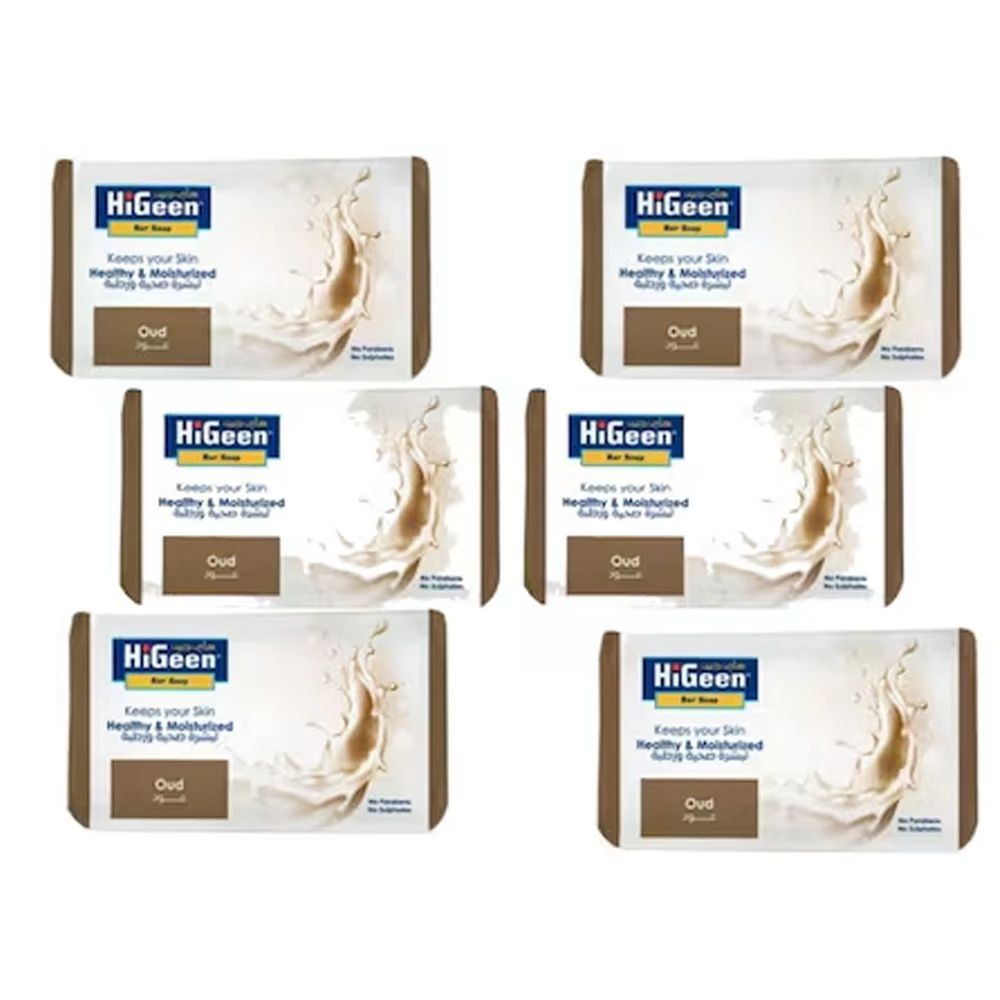 Higeen Bar Soap Oud 125 Gm 5+1 Free
