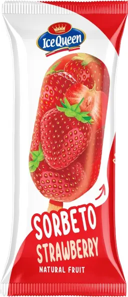 Ice Queen Sorbeto Strawberry 0% Fat Ice Cream Stick 100 Ml