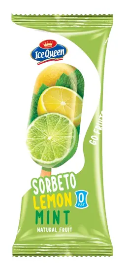 Ice Queen Sorbeto Lemon Mint 0% Fat Ice Cream Stick 100 Ml