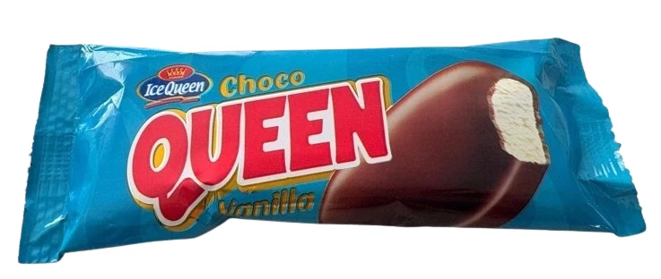 Ice Queen Choco Queen Vanilla Ice Cream Sticks 70 Ml
