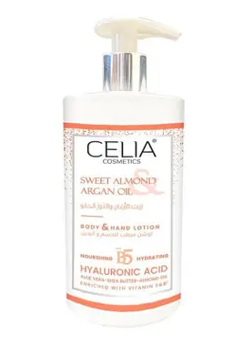 Celia Body & Hand Lotion Sweet Almon  Argan Oil 400 Ml