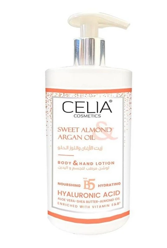Celia Body & Hand Lotion Sweet Almon  Argan Oil 400 Ml