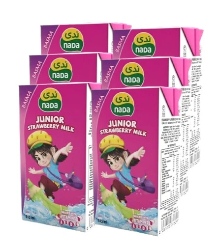 Nada Basma Milk Strawberry 115 Ml  5+1 Free