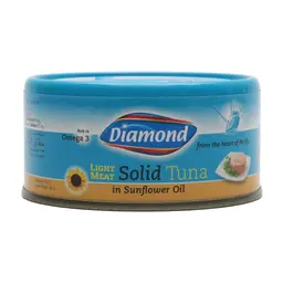 Diamond Solid Light Meat Tuna In Sunflower Oil 170 Gm