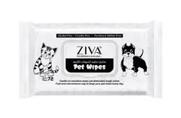 Ziva Pet Wipes 72 Wipes