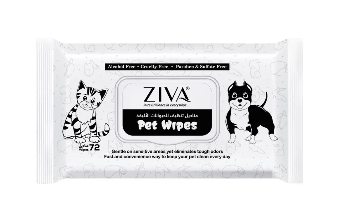 Ziva Pet Wipes 72 Wipes - view 1