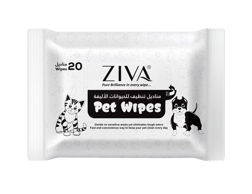 Ziva Pet Wipes 20 Wipes