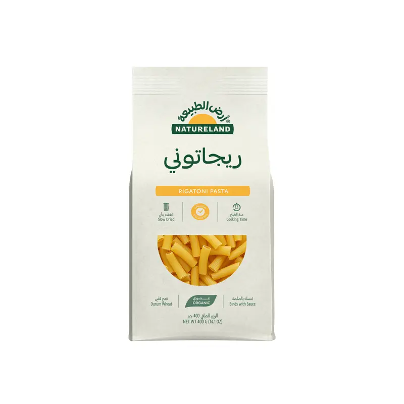 Natureland Organic Rigatoni Pasta 400 Gm - view 1