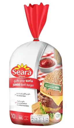 Seara Beef Burger Jumbo 1 Kg