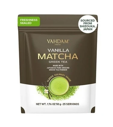 Vahdam Vanilla Matcha Green Tea 50 Gm