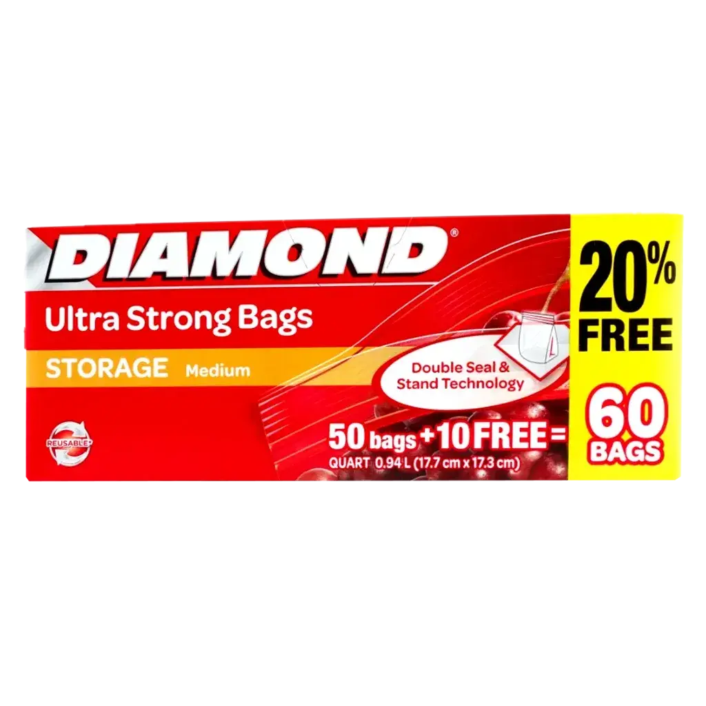 Diamond Zipper  Storage Med 12/60Ct Bd - view 1