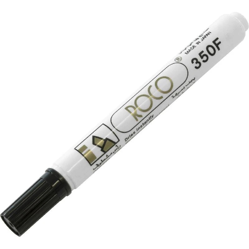 Roco F350 Permanent Marker 1 - 4 mm Chisel Tip Black