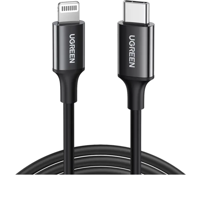 Ugreen Charging And Sync Data Cable Usb-C To Lightning 1 m |Bk - view 2
