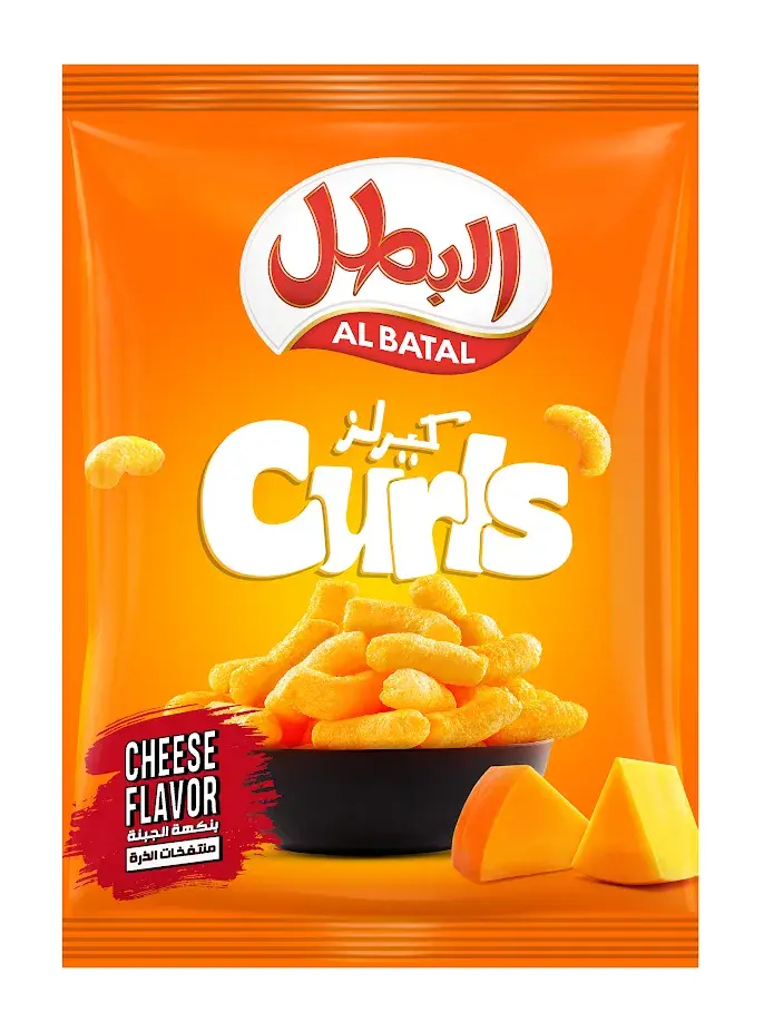 Albatal Corn Curls Snacks Cheese 90 gm - view 1