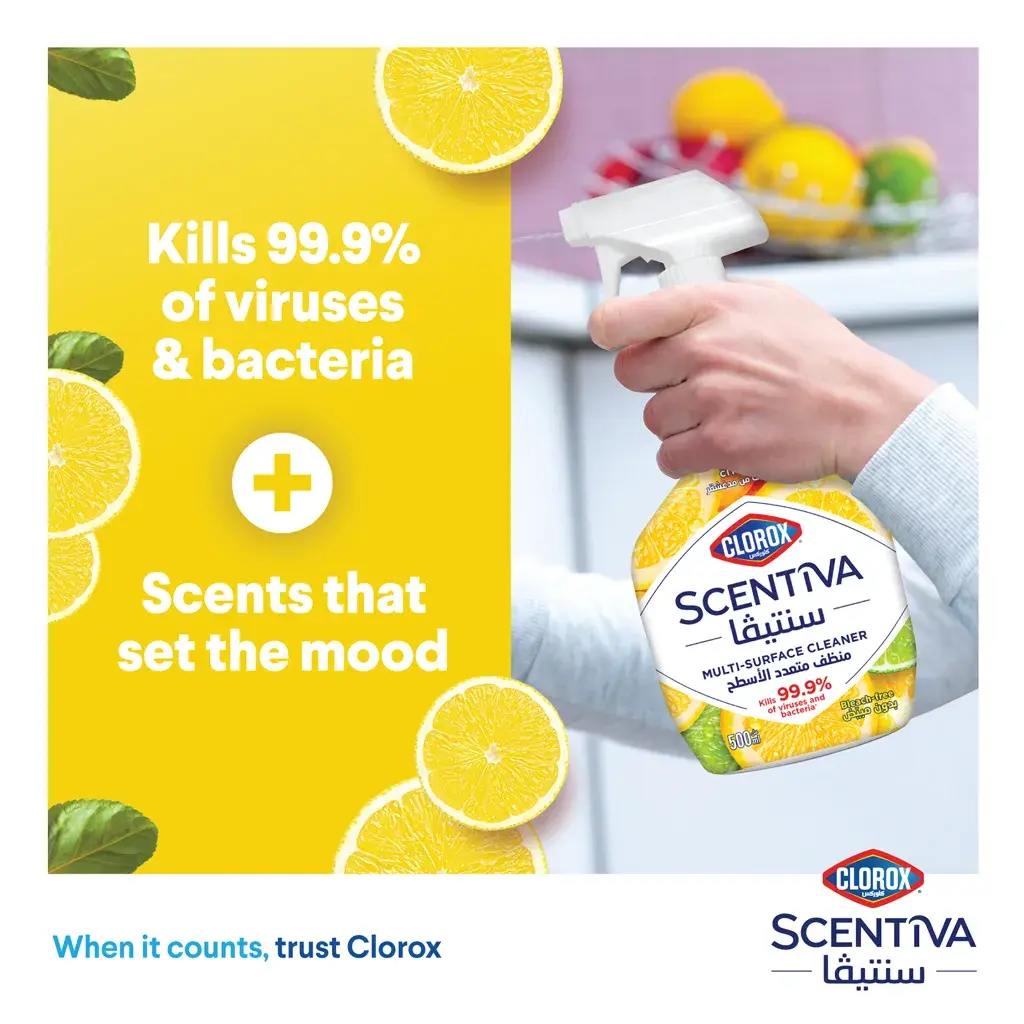Clorox Scentiva Madagascar Citrus Grove Multipurpose Cleaner Spray 500ML - view 4