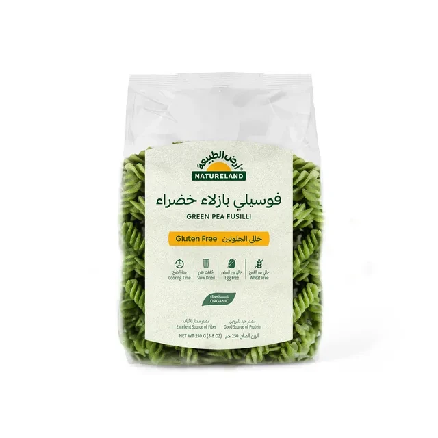 Natureland Organic Gluten Free Green Pea Fusilli Pasta 250 Gm