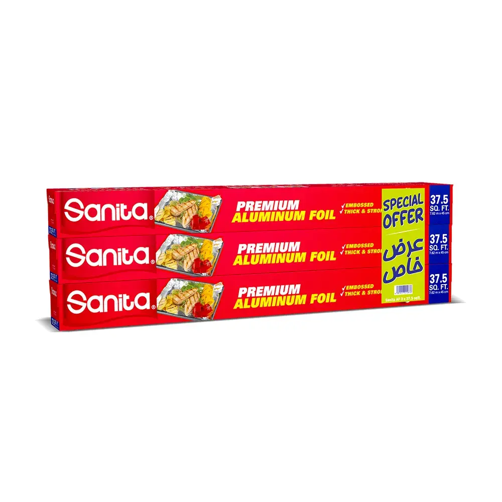 Sanita Aluminum Foil 37.5 SqftX3 Pieces - view 4