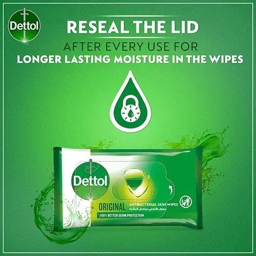 Dettol Antibacterial Wipes Family Pack 10'S - view 3