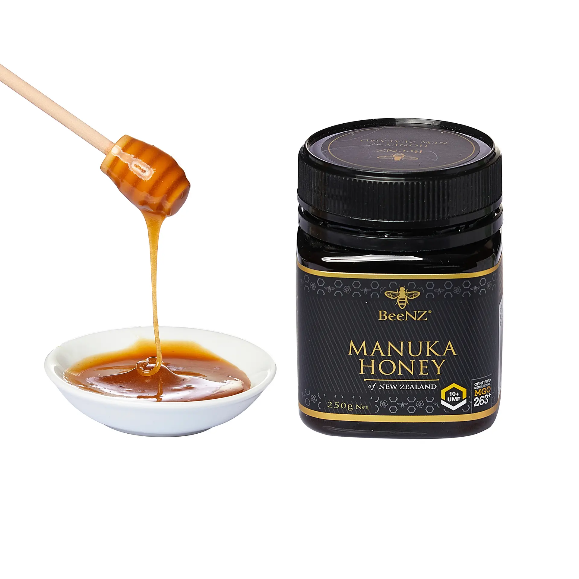 SuLinda BeeNZ Manuka Honey UMF+10 MGO+263 250g - view 4