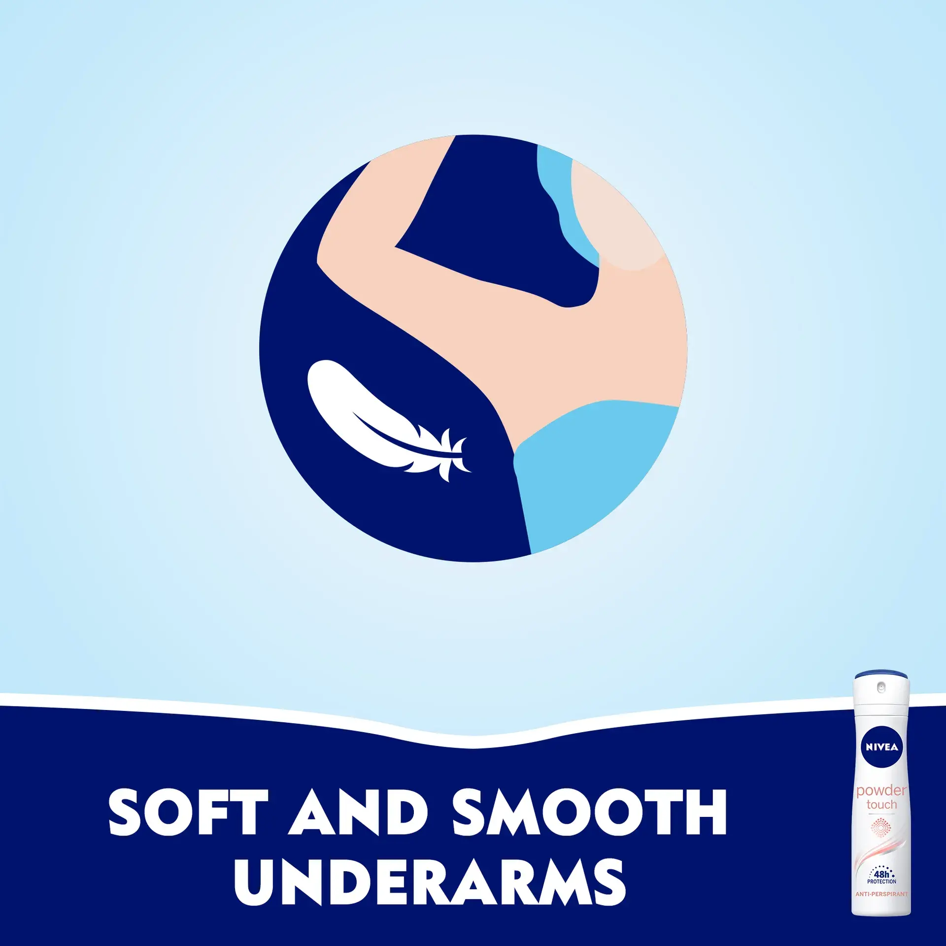 Nivea Antiperspirant Deodorant Spray Powder Touch For Women 150 Ml - view 4