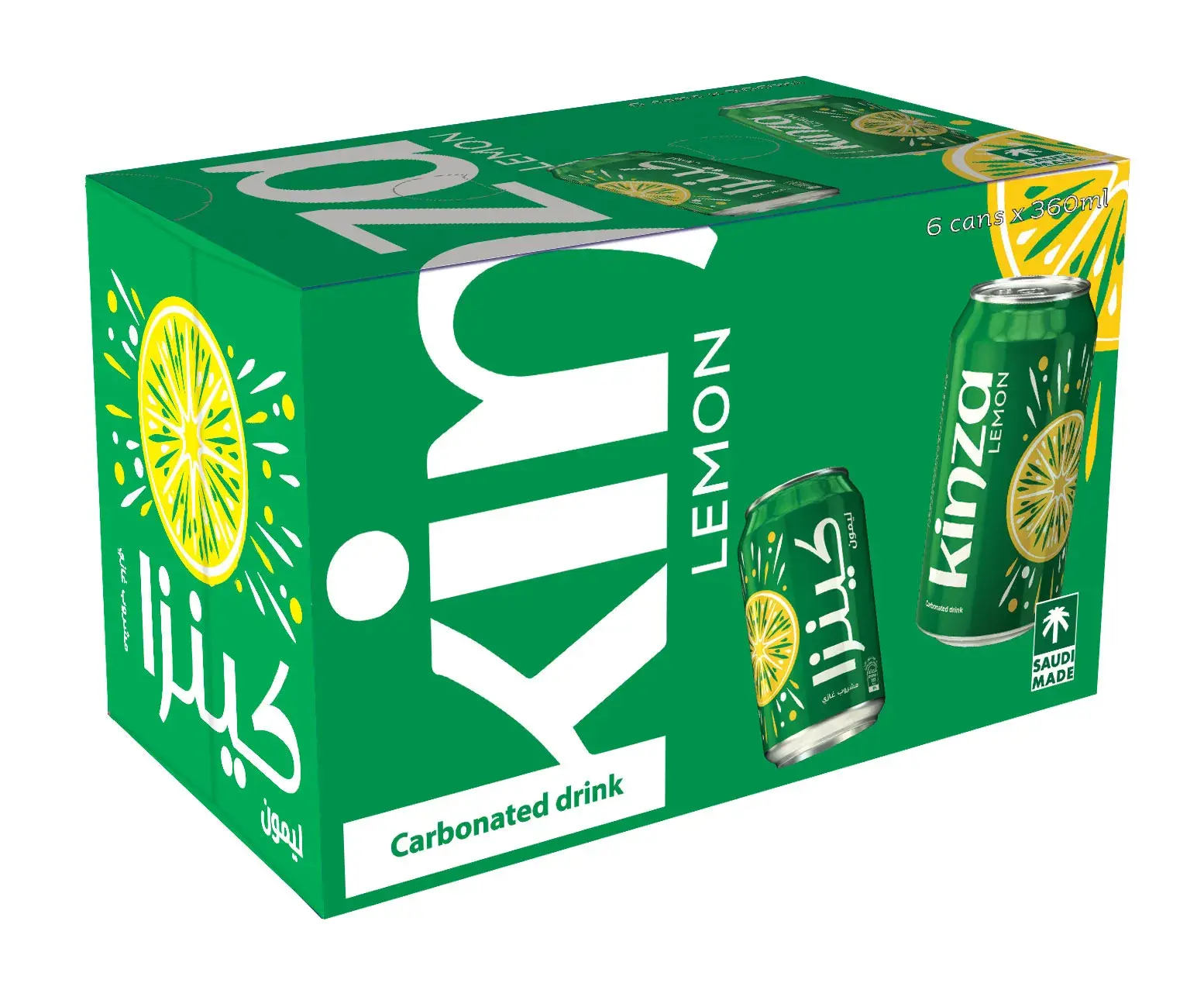 Kinza Lemon Carbonated Drink 360MlX6 - view 1