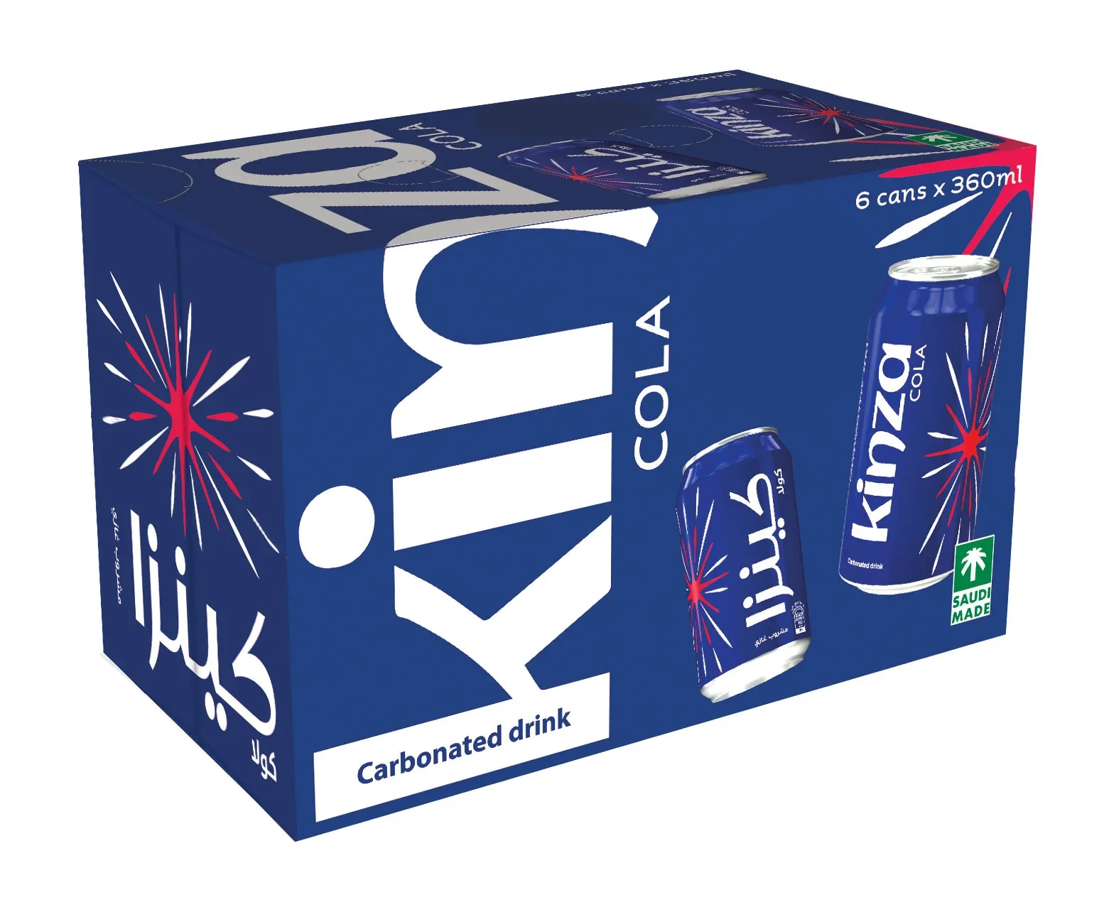 Kinza Cola Carbonated Drink 360MlX6