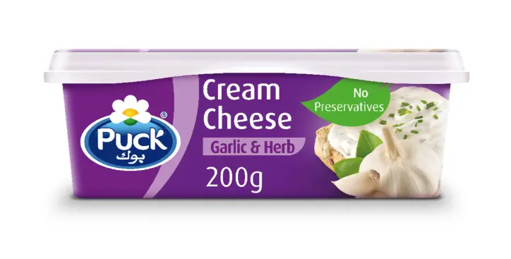 Puck Tub Garlic and Herbs Cream Cheese 200 gm - view 7