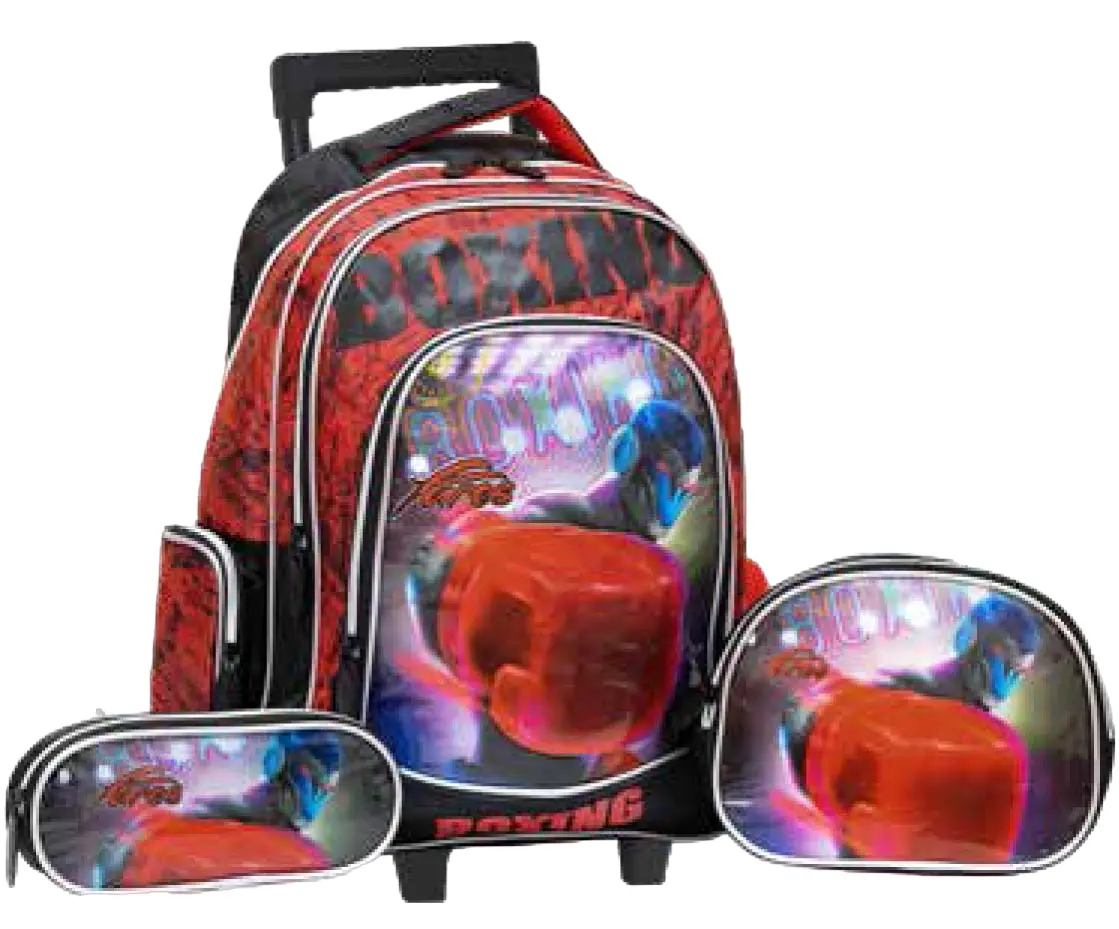 Fares Boxing School Trolly Bag With Pencil Case and Lunch bag  16 inch - view 4