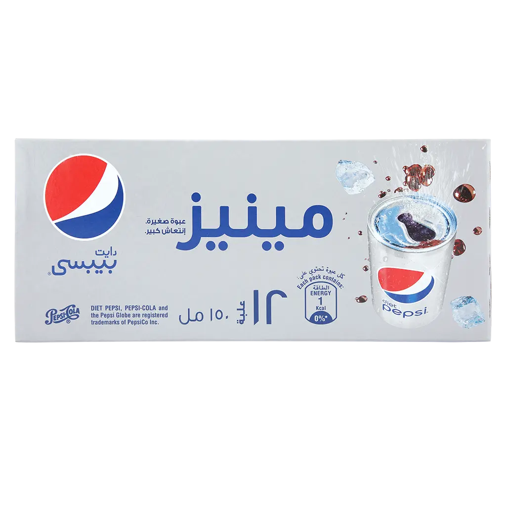 Pepsi Diet Soft Drinks Box 12 pcs 150 ml - view 2