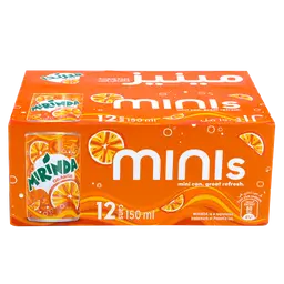 Mirinda Orange Soft Drinks Box 12 pcs 150 ml