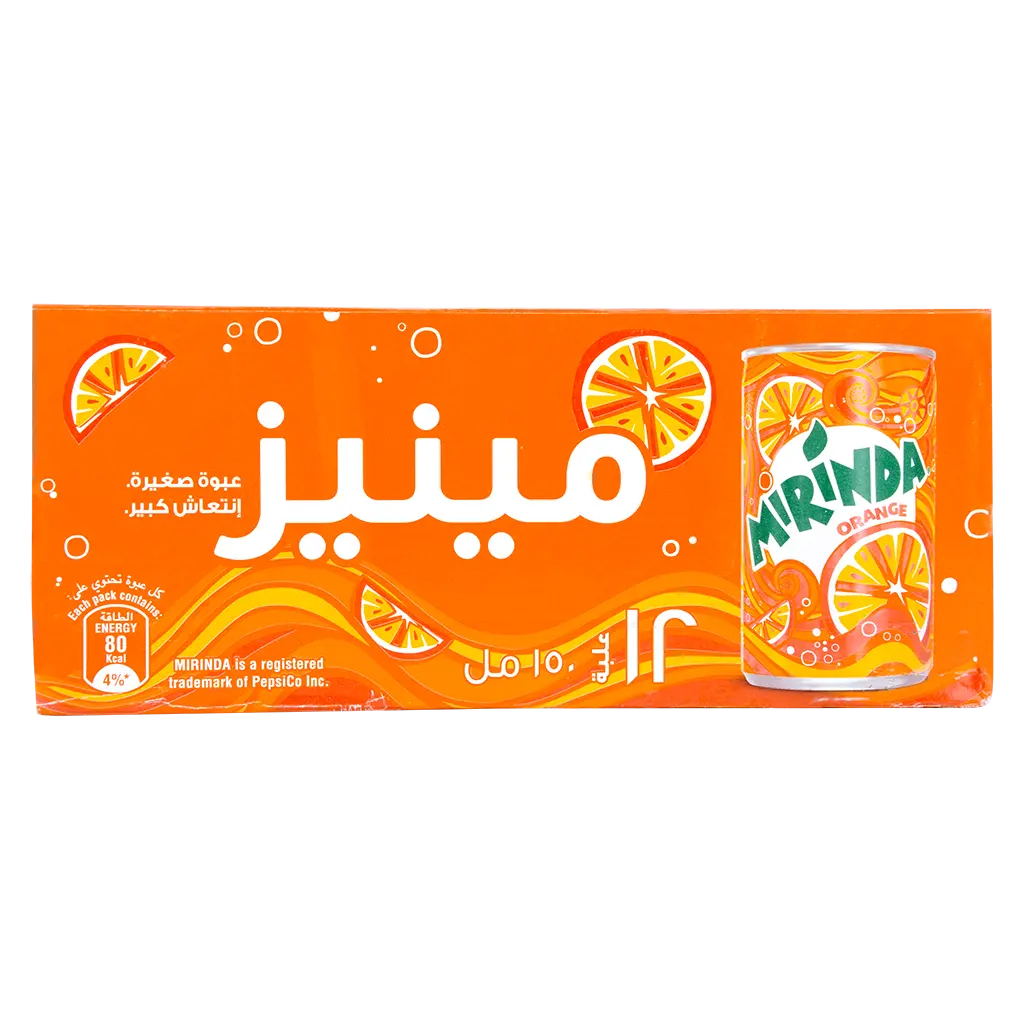 Mirinda Orange Soft Drinks Box 12 pcs 150 ml - view 2