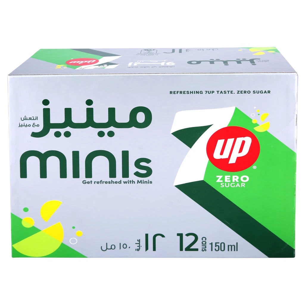 7UP Diet Soft Drinks Box 12 x 150 ml