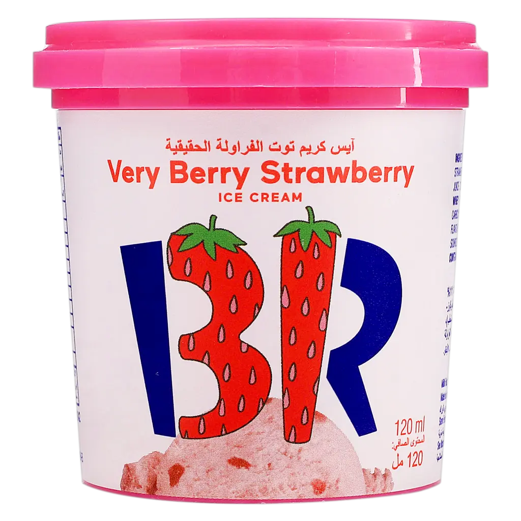 Baskin Robbins Ice Cream Very Berry Strawberry Cup 120 ml - view 1