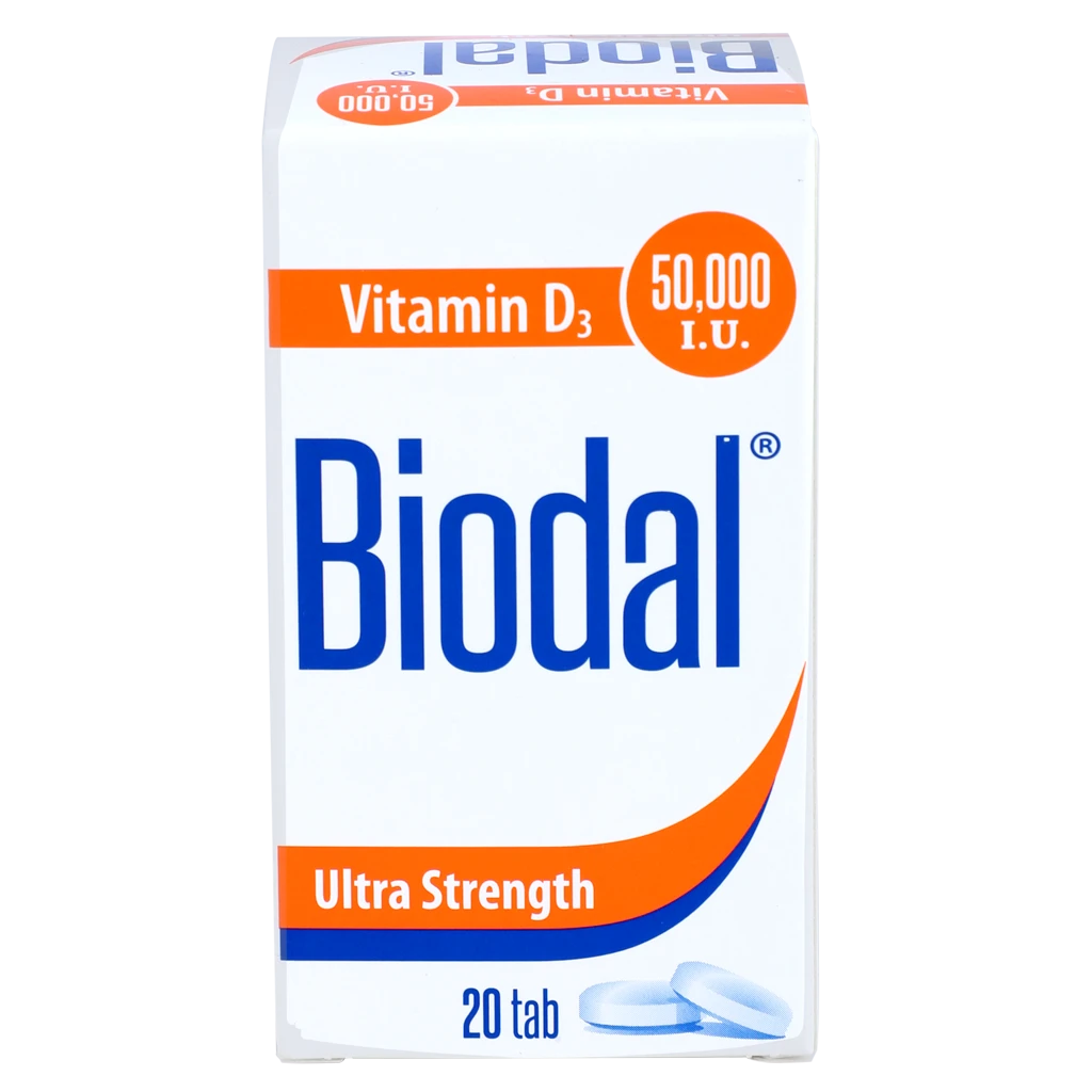 Biodal Vitamin d3 50000 Iu 20 Tab